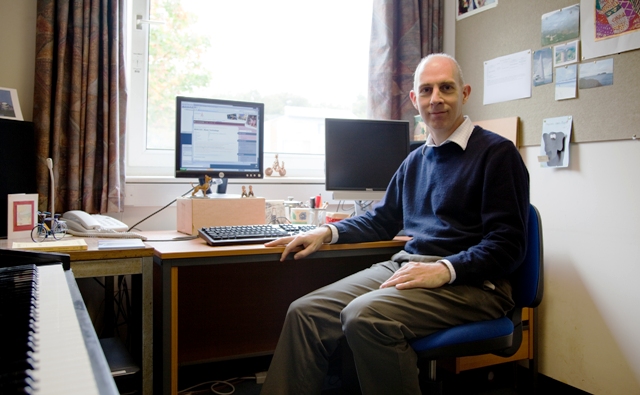 Alan Marsden in his office